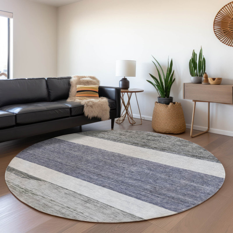Tapis intérieur / extérieur Chantissa Denim, 2'3" x 7'6"