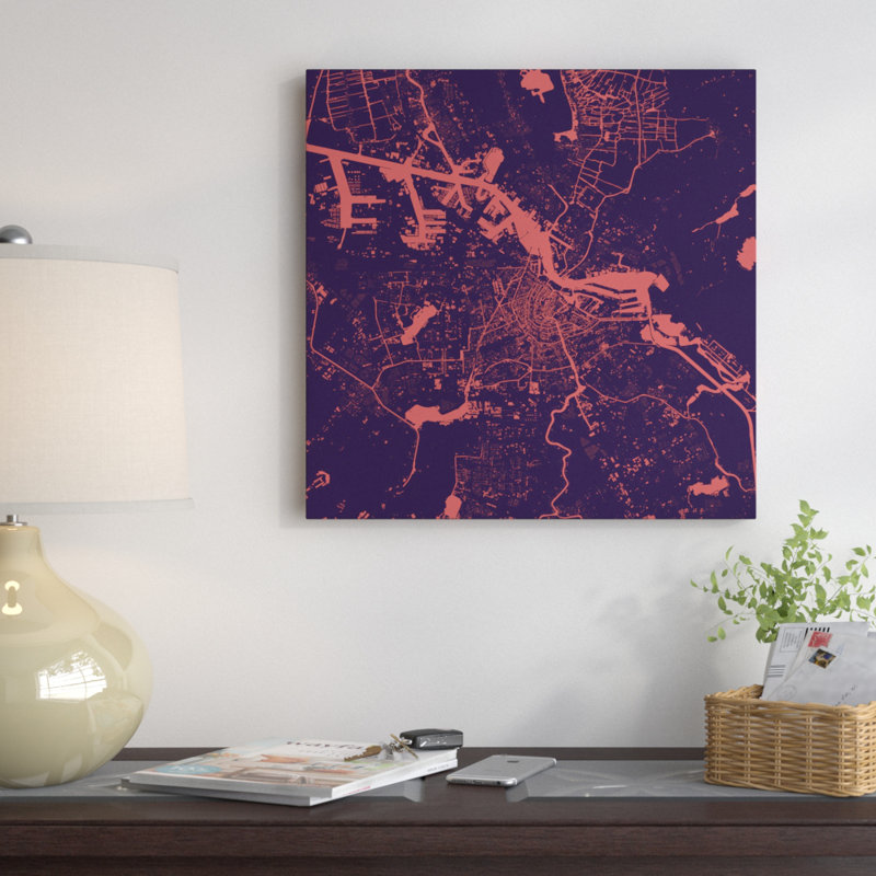 « amsterdam », impression sur toile tendue, H 12 po x l 12 po x P 0,75 po, Pas de tapis, Toile tendue