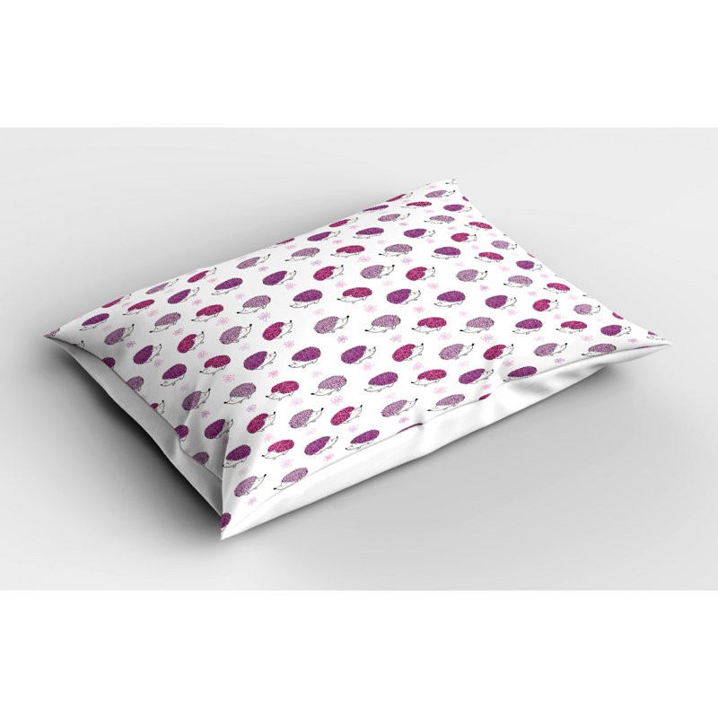 Flowers Polyester Sham Set, Queen