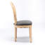 2 chaises de salle à manger, revêtement en lin gris avec dossier, fabrication en bois massif, coussin en mousse, capacité de poids de 300 lb supportée 2 et robustesse, rembourrage, charge maximale de 300 livres-1236957254