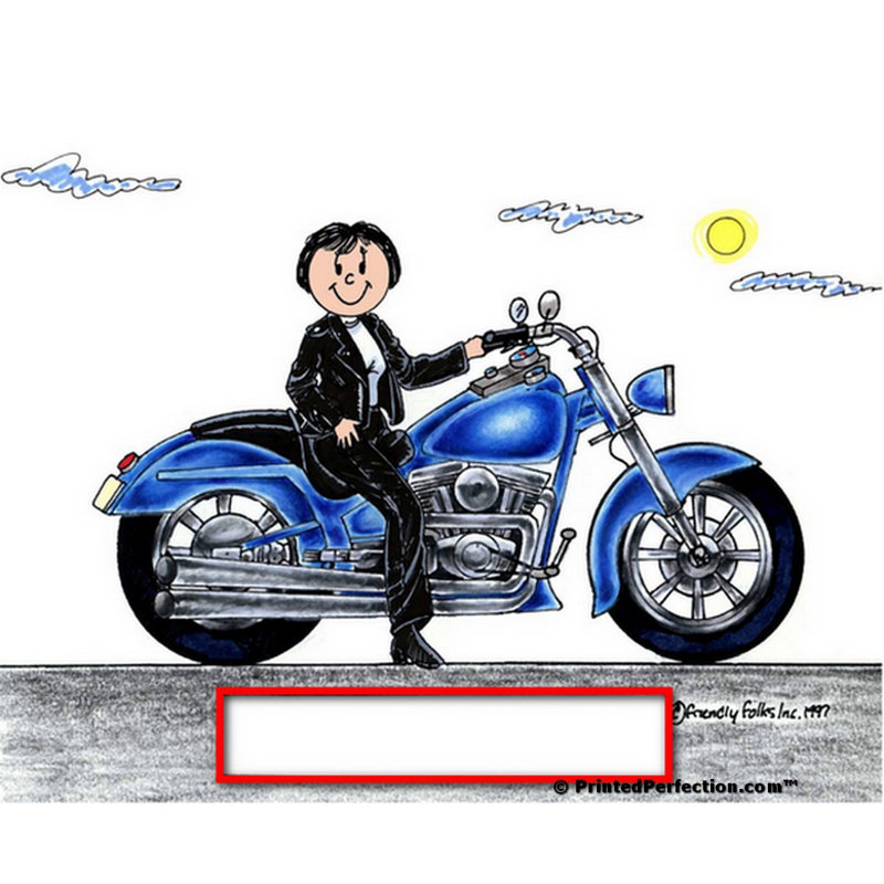 Motocyclette personnalisée - aimant en acrylique pour femme - excellent cadeau!, Oui
