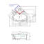 Baignoire tourbillon d'angle blanche 2 personnes à double pompe, chauffage et panneau avant en verre 55 po x 55 po Angelica