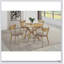 Ensemble de chaises d'appoint en bois de noyer clair Carson, conception ergonomique pour un confort et un style modernes