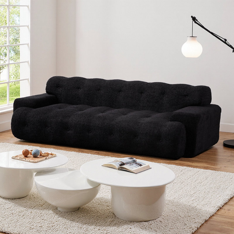 Canapé 87 po Cloud Comfort, Noir