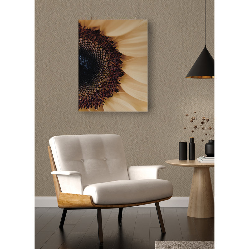 Rouleau de papier peint texturé Betros Apex Weave L 27 pi x l 27 po, Beige