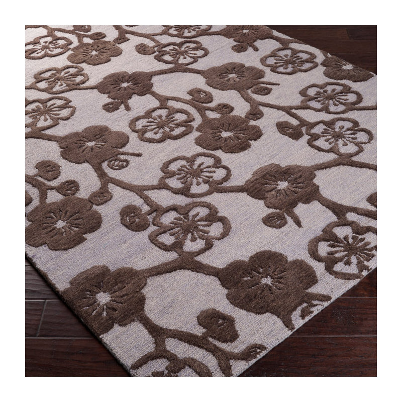 Heimann Wool Floral Indoor Rug, Rectangle 9' x 13'