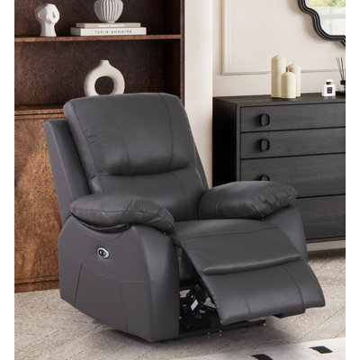 Ileana Leather Power Reclining Home Theater Seat