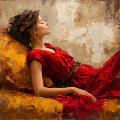 Golden Stillness Wrapped Canvas Wall Art