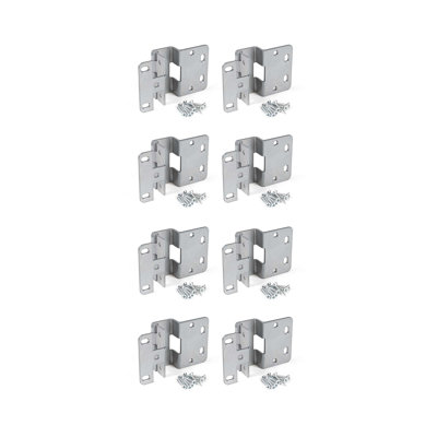 Outwater Industries: charnière à cinq articulations de 2 3/4 po en chrome mat | Pour porte 3/4 "| Paquet de 8
