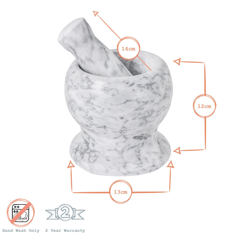 Marble Mortar And Pestle Set