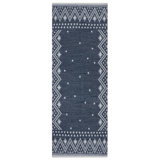 Moroccan Area Rug in Dark Navy