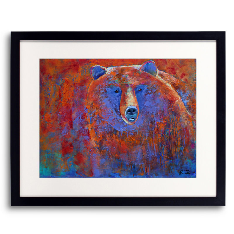 Six Sense Print by Dara Daniel, 24" H x 30" W, Black Framed Paper, White