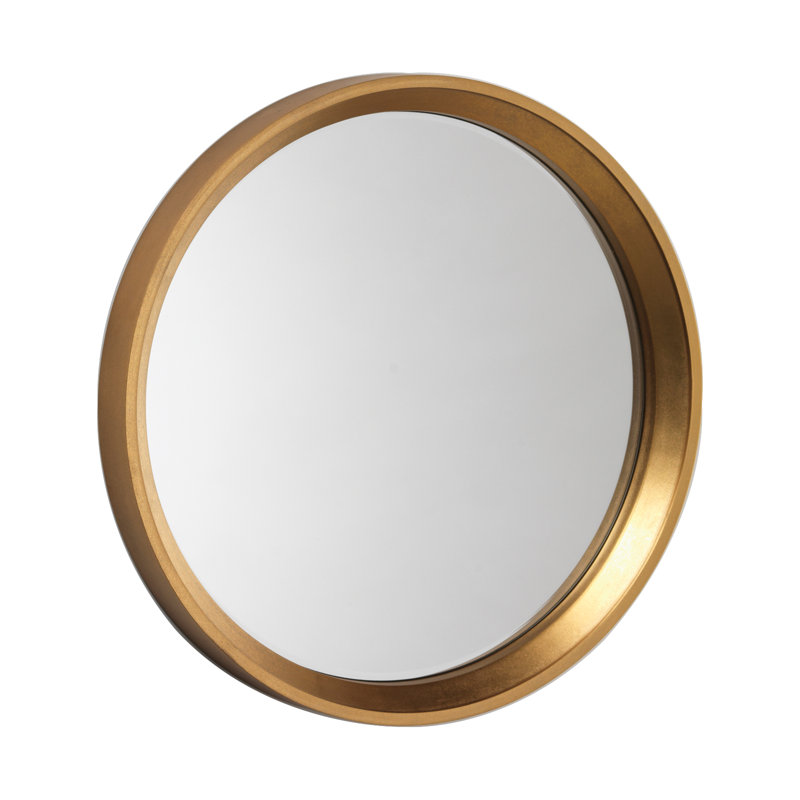 Jarrow Metal Flat Wall Mirror, Gold