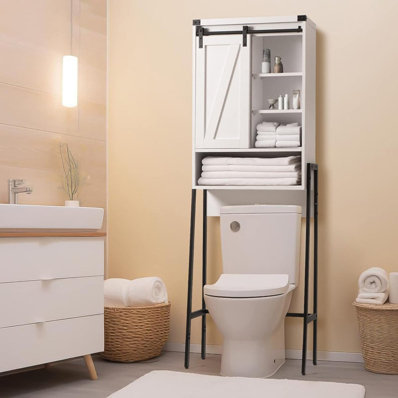 Rangement pour salle de bain Arwilda, Blanc