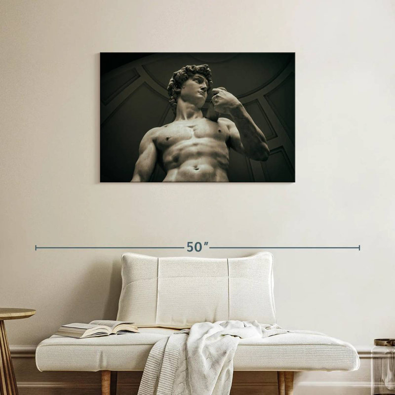 David de Michaelangelo à Florence I, H 24 po x l 36 po