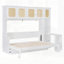 Lit escamotable avec bureau et armoires en rotin, lit mural peu encombrant pour le bureau personnel, idéal pour les espaces de vie multifonctionnels-283650949