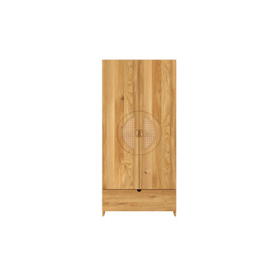 Shawny 2 Door Solid Wood Wardrobe