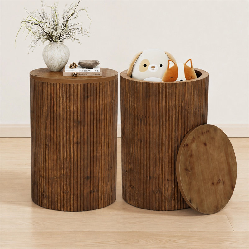 Solid Wood End Table