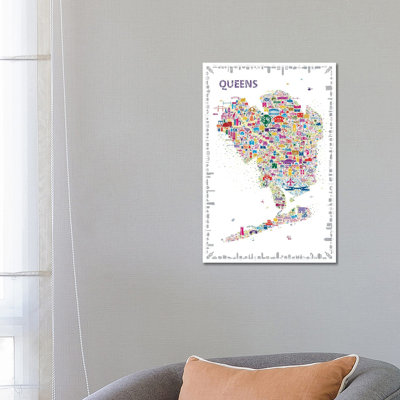 New York Collection-Queens by Rafael Esquer - Wrapped Canvas Gallery-Wrapped Canvas Giclée