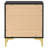 Black And Gold 2-Drawer Rectangular Nightstand-1532708097