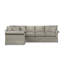 Canapé modulaire rembourré de 115 po avec coussins en mélange de duvet et pièces en mousse 115 po Friedman-86135440-28316459