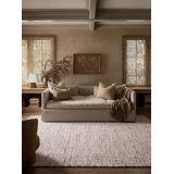 Wool Area Rug in Cream