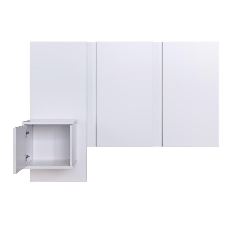 Tête de lit simple avec table de chevet intégrée Zurich