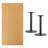Stephine 30'' x 60'' Rectangular Laminate Table Top with 18'' Round Table Height Bases-31301723