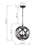 Abbi-Louise 3 - Light Black/Brown Single Pendant