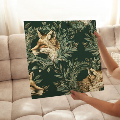 Animals Fox Pattern II Cottage Unframed Art Print