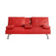 Canapé-lit pliant double en cuir 67 po avec table basse 67 po-189073475