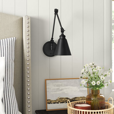Lampe murale à brancher avec bras pivotant à 1 lumière Beckham