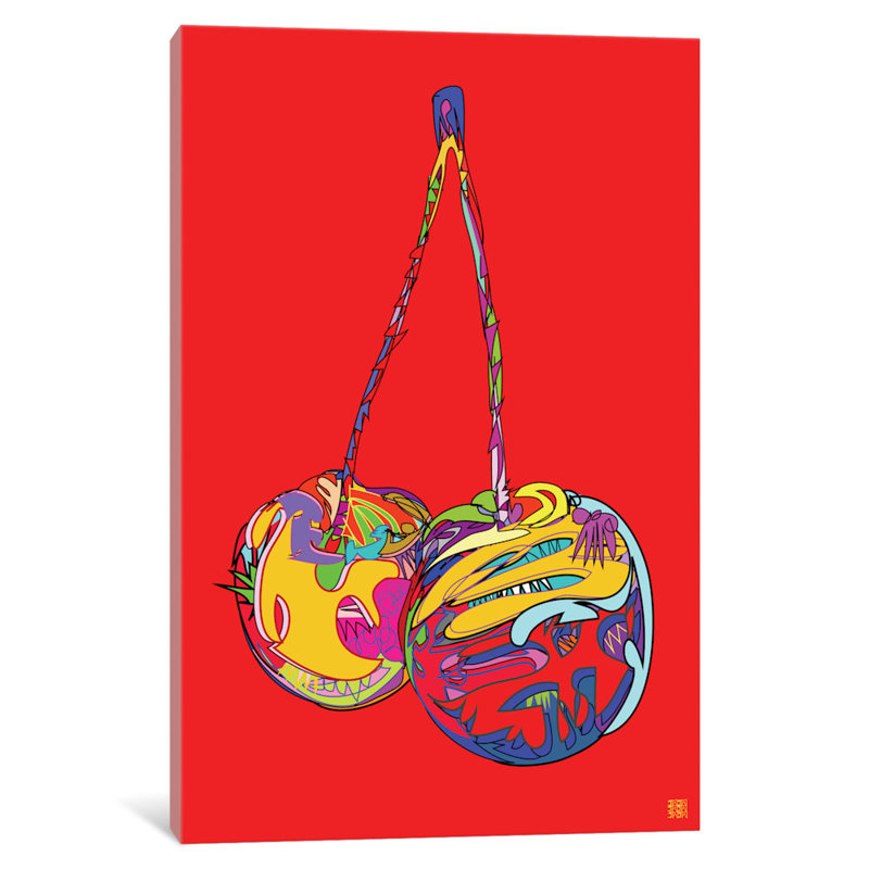 " Cherries " by TECHNODROME1, 18" H x 12" W x 1.5" D