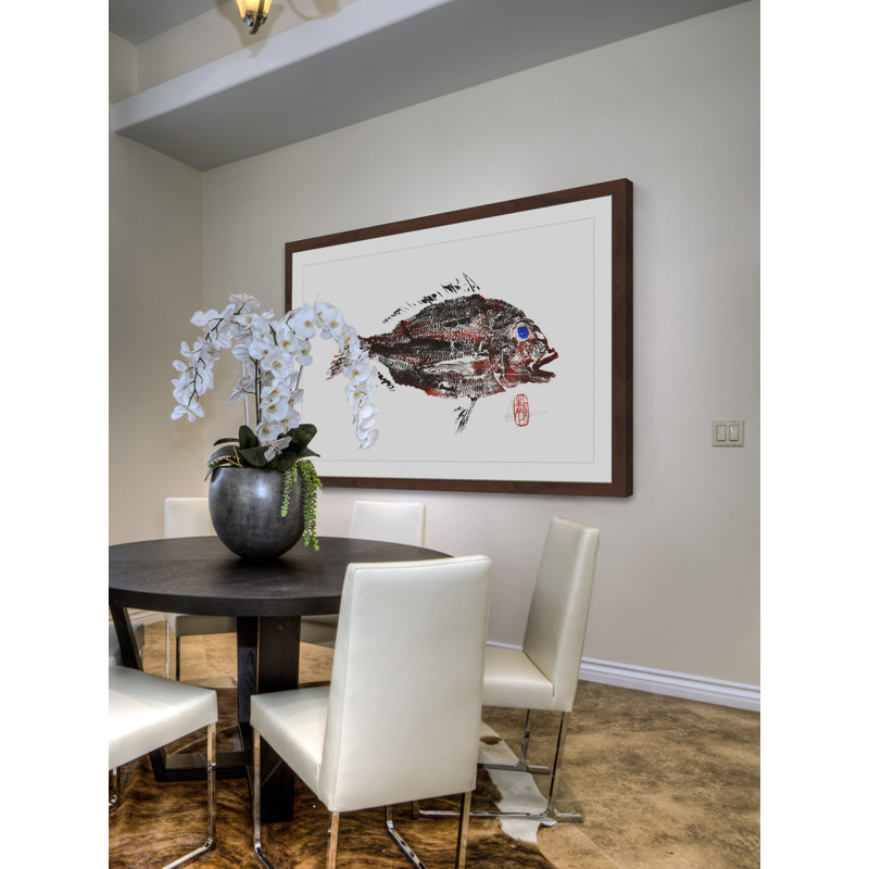 Dirty Snapper Framed Dark Brown Canvas Print, 24" x 36"