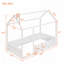 Structure de lit en bois avec clôture-738509981