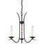 Greta 3-Light Indoor Antique Bronze Classic/Traditional Candelabra Chandelier