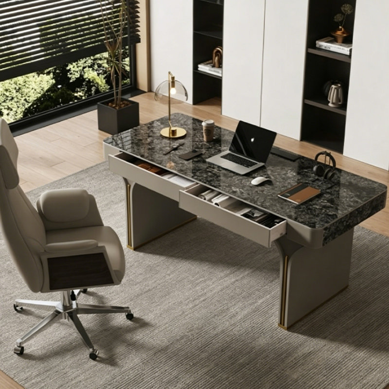 Bureau de direction 62,99 po, 29.53" H x 62.99" W x 27.56" D