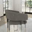 Ensemble de fauteuils de salle à manger modernes et luxueux avec accoudoirs tonneau gris-1405708876-1405708874
