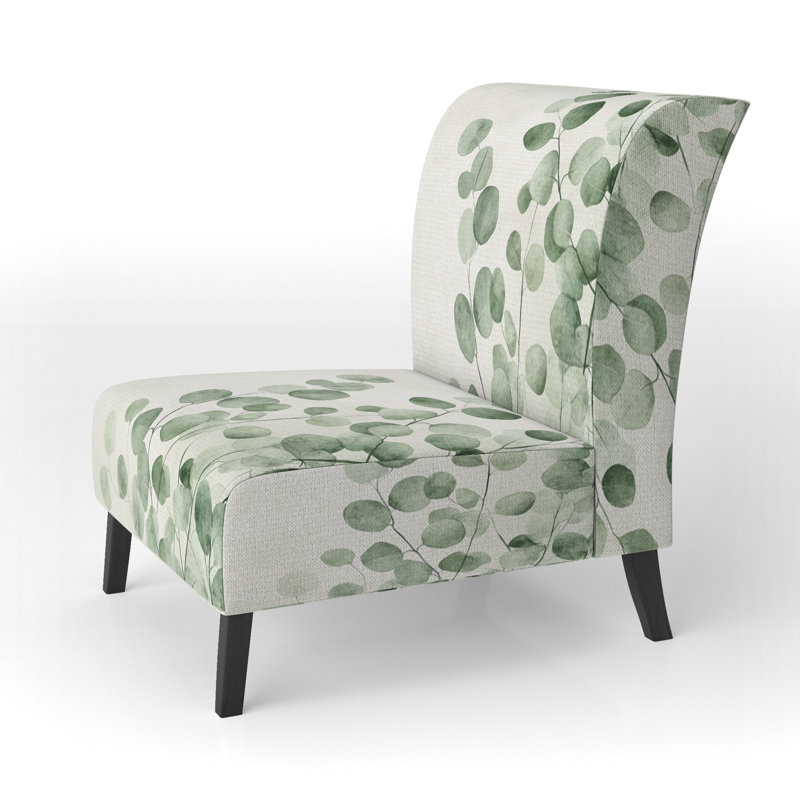 Fauteuil de chambre Eucalyptus rembourré - Minimal Eucalyptus Veil I, Slipper Armless
