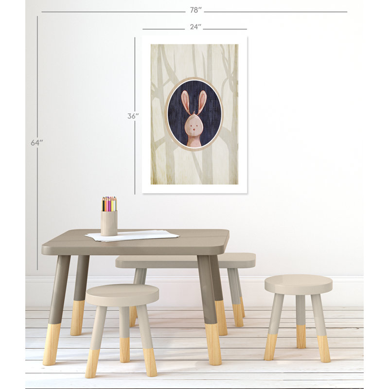 «Juvenile Forest Animals», impression sur papier, H 36 po x l 24 po x P 1 po, Papier