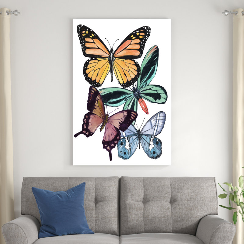 Échantillons de papillons I, H 48 po x l 32 po x P 1,25 po