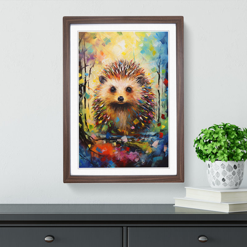 Hedgehog Expressionism No.2 - Framed Print