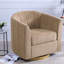 Chaises d'appoint pivotantes avec rangement, siège de maison moderne en bois de chenille