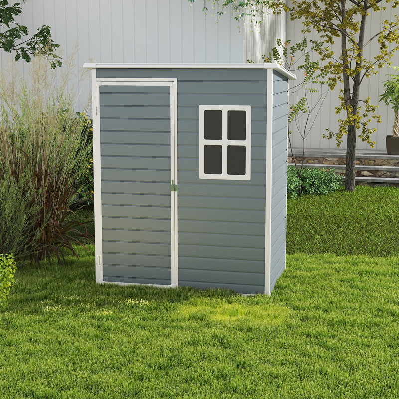 5X3 Ft Outdoor Tool Shed With Lockable Door