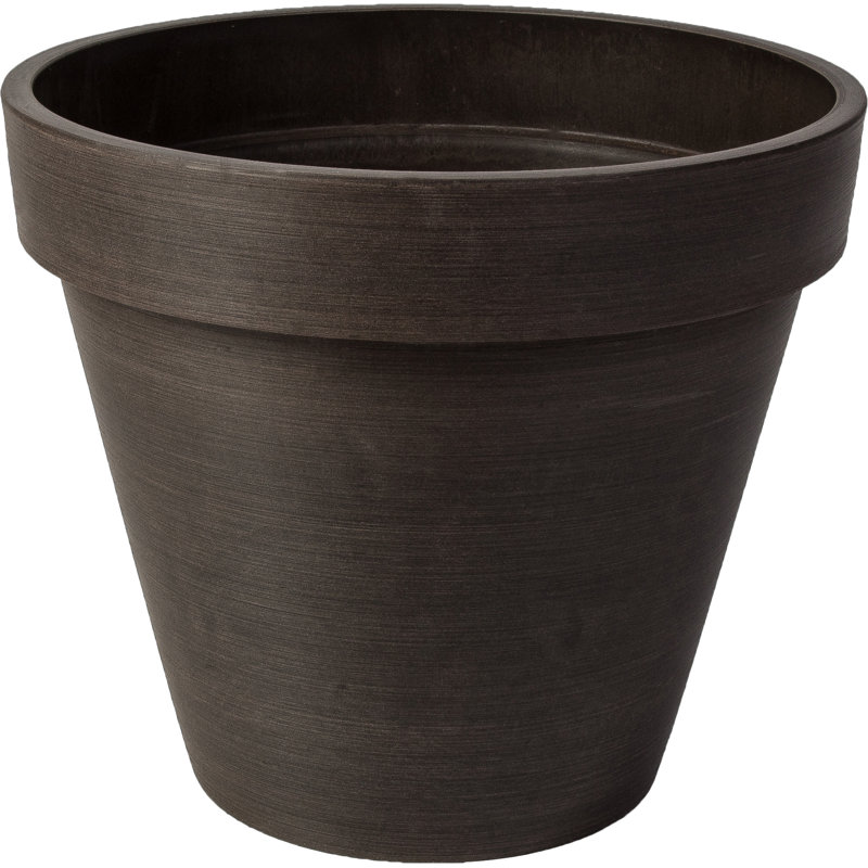 Pot à fleurs Cara, H 12 po x l 13,75 po x P 13,75 po, Chocolat