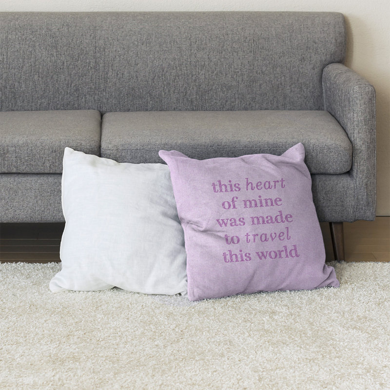 Coussin de sol, 36 po x 36 po, Violet