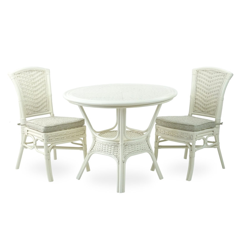 Ensemble de salle à manger L 37,5 po x l 37,5 po Cona, blanc