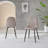 Morral Luxury Diamond Quilt Stitched Faux Leather Upholstered Tapered Metal Leg Dining Chairs-963833133-963833041