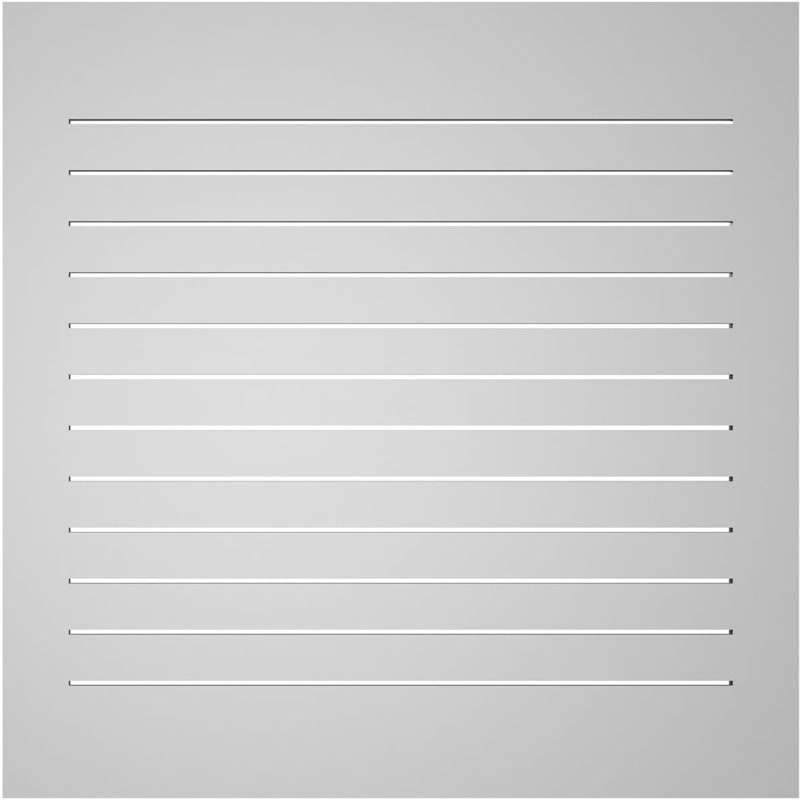 Évent à pignon fonctionnel en uréthane rectangulaire à fixation en surface, brun clair apprêté, H 42 po x l 42 po x P 1 po