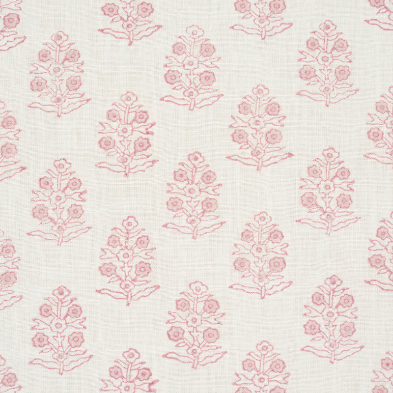 Aditi Hand Blocked Print Fabric, Blush